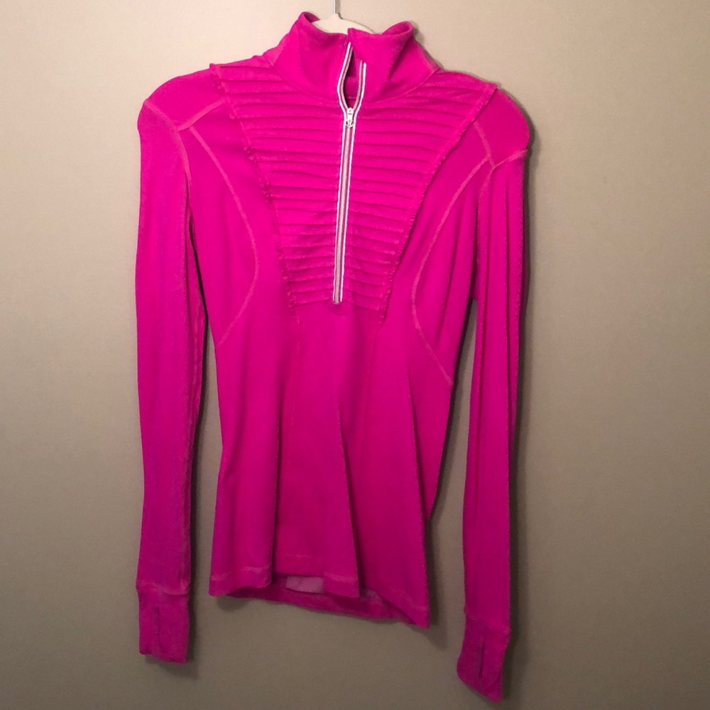 Pink Lululemon workout top
